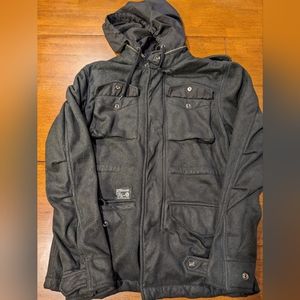 Obey Propaganda Black Hoodie Jacket L